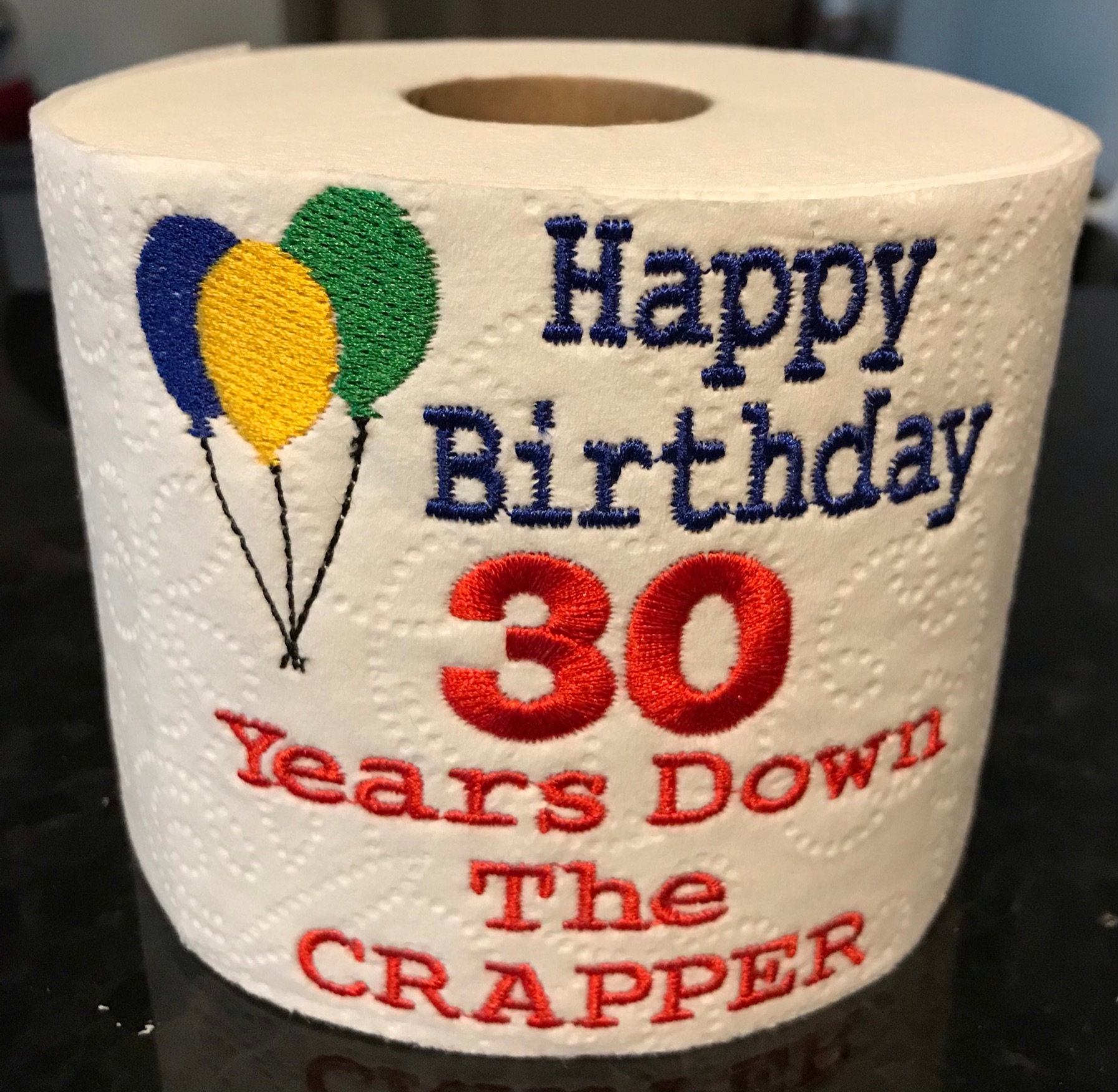 Personalized Happy Birthday Toilet Paper With Age!