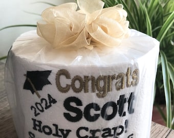 Personalized Toilet Paper, 2024 Graduation Gift/Gag Gift/Free Shipping