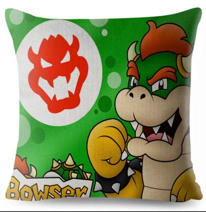 Super Mario Cushion Cover Pillow Case Retro Game Fan Art Etsy