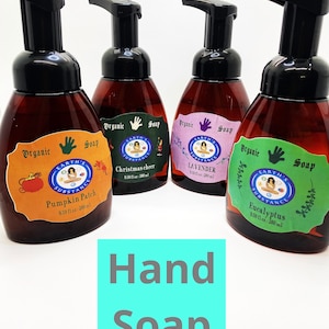 Organic Hand Soap, Cruelty-free Hand Soap, Detergent+Synthetic Free Hand Soap