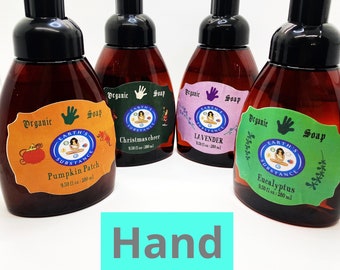 Organic Hand Soap, Cruelty-free Hand Soap, Detergent+Synthetic Free Hand Soap