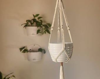 Macrame Plant Hanger - Boho Decor - Plant Holder