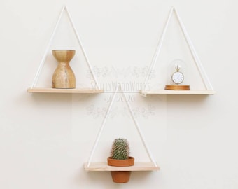 Hanging Shelves - Indoor Planter - Wall Shelf - Boho Decor