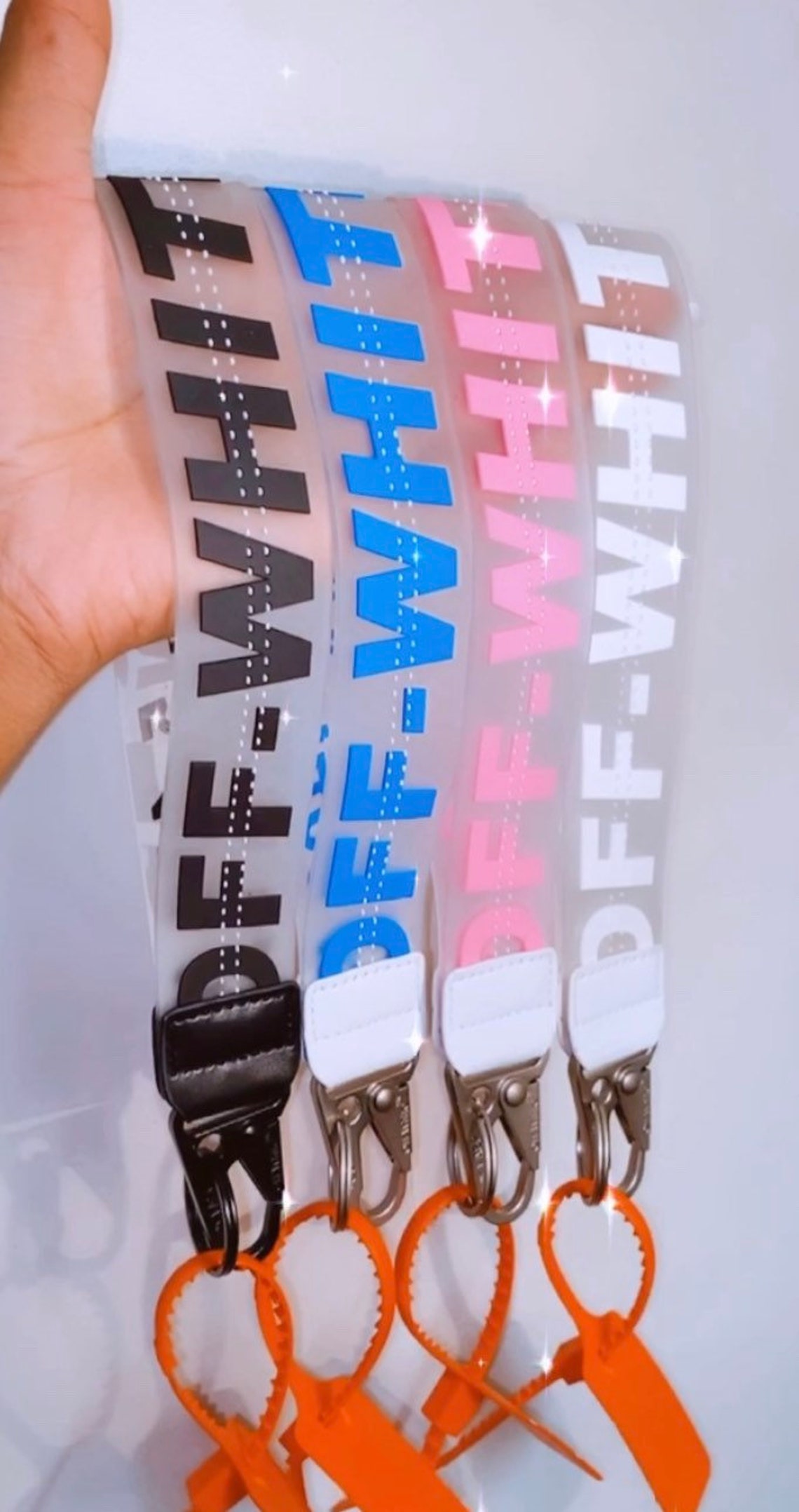OFF WHITE Keychain lanyard Etsy