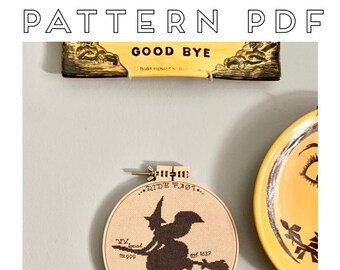 The VVitch Inspired Cross Stitch Pattern "Ride Fast, Live Deliciously"