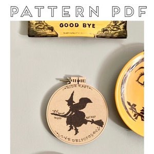 The VVitch Inspired Cross Stitch Pattern &quot;Ride Fast, Live Deliciously&quot;