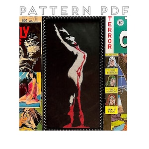 Suspiria Inspired - Bloody Shadow Dance - Cross Stitch Pattern