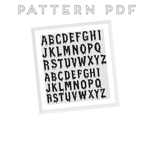 Creepy Alphabet - Cross Stitch Pattern