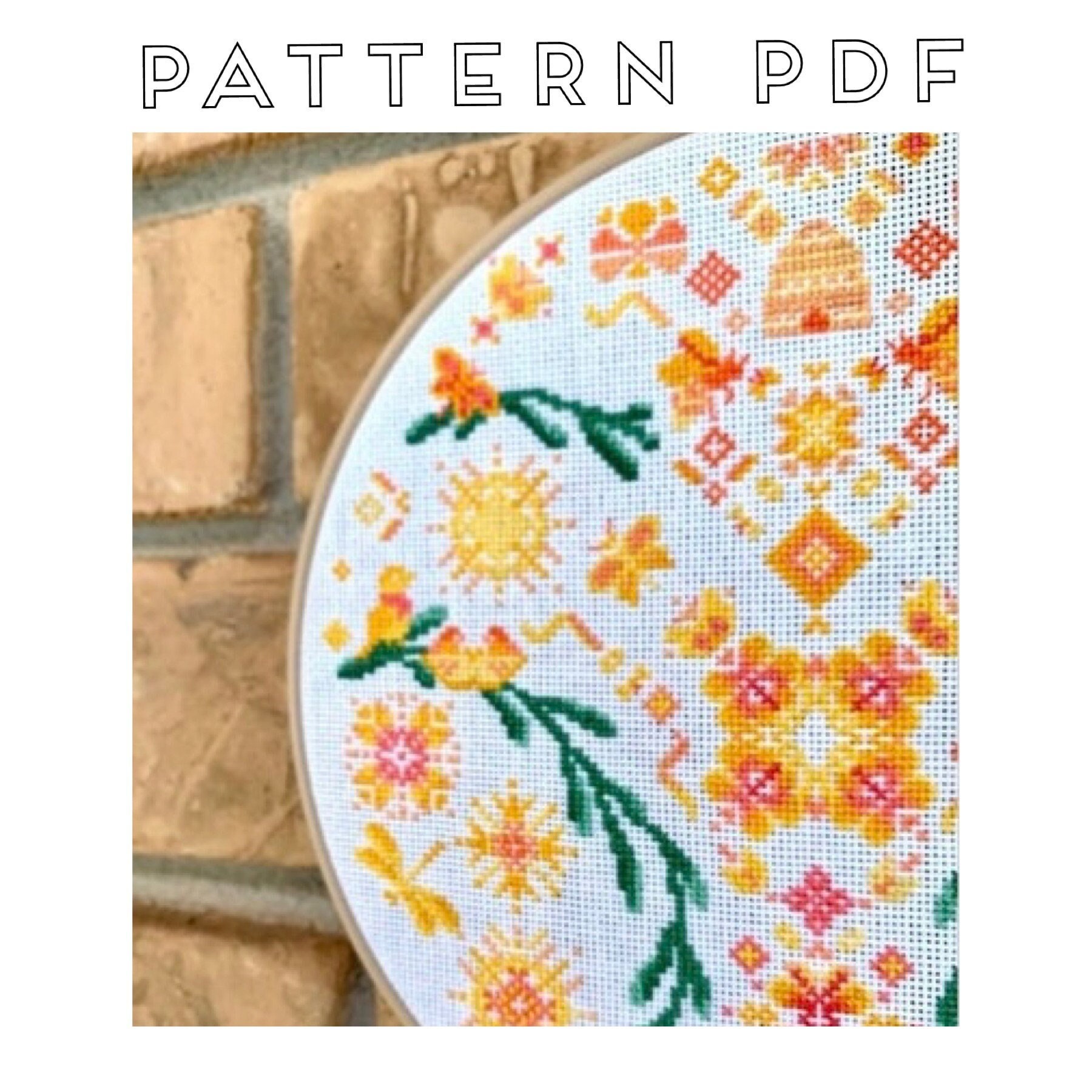 Quaker(ish) Scandinavian(adjacent) Summer Cross Stitch Pattern - Etsy