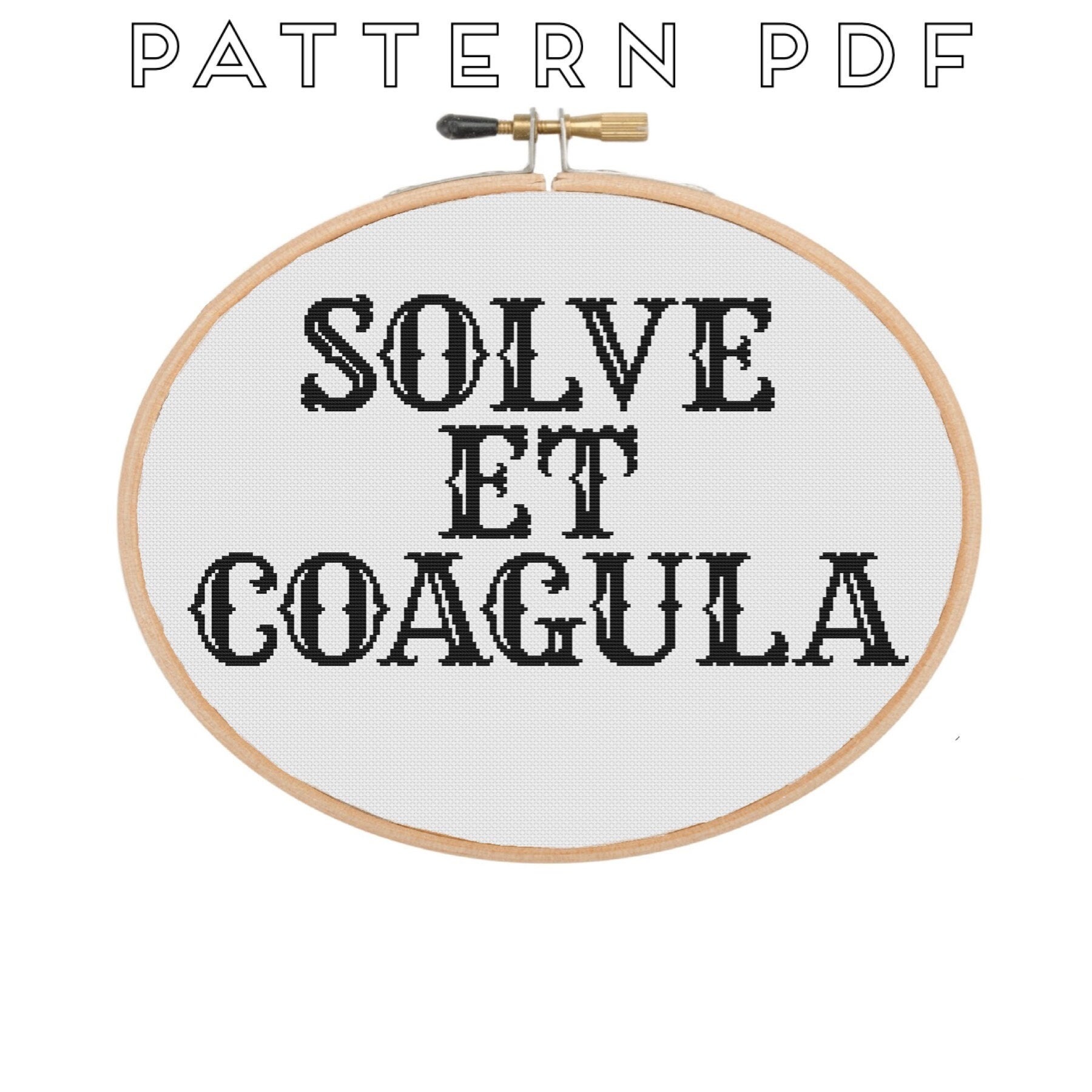 Solve Et Coagula - Cross Stitch Pattern