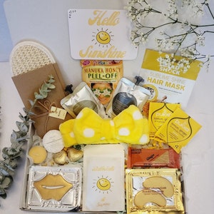 A BIT OF SUNSHINE Spa Gift Box, Relaxation Birthday Spa Gift, Spa Letterbox Gift, Ultimate Spa Hamper, Thank you, Get well soon, Congrats