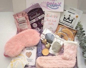 ULTIMATE Acogedor regalo de spa nocturno, Spa en una caja de regalo, Caja de regalo de relajación, Momento calmante, Atención plena, Regalo de mimo, Cuidado personal, Cumpleaños