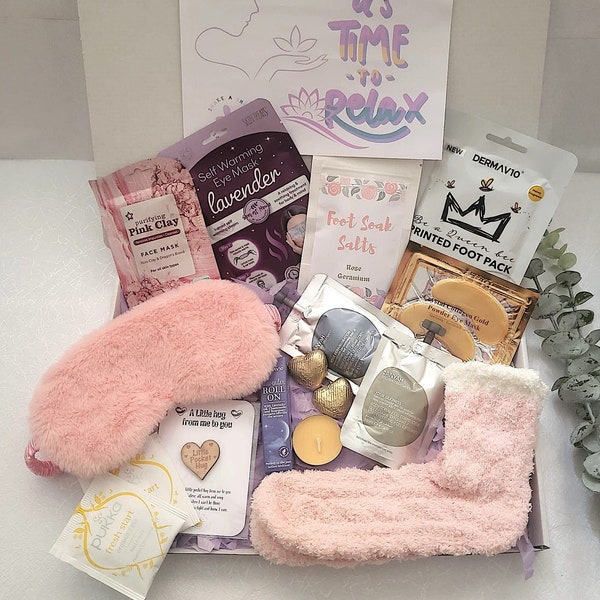 ULTIMATE Cozy Night Spa Geschenk, Spa In a Box Geschenk, Entspannung Geschenkbox, beruhigender Moment, Achtsamkeit, Verwöhngeschenk, Selfcare, Geburtstag