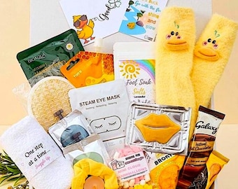 GOOD LUCK DUCK Happy Graduation Gift Box -  Congrats Graduate - Colleague New Job Support - Exam Care Package- Congratulations Hug in a Box