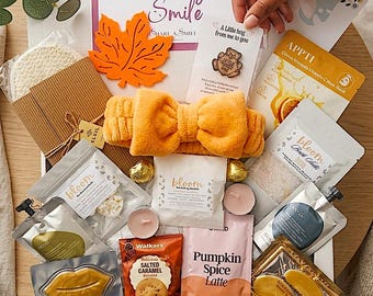 Cosy Night In Autumn Self Care Spa Box, Hello Autumn Pamper Hamper, Autumn Birthday Spa Set, Fall Season Sef Care Gift