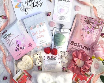 Birthday Pamper Gift Box for Her, Birthday Pamper Hamper, Birthday Spa Party, Birthday Self Care Letterbox Gift, Birthday Wellness Box