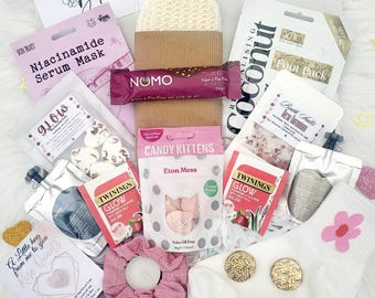 VEGAN Spa Gift - Birthday Treats - Rose Quartz Hug in a Box