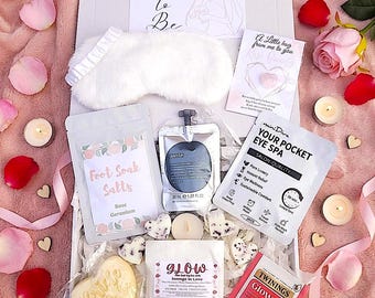 Personalised BRIDE TO BE Gift Box, Bridal Pamper Hamper, Engagement Gift, Hen Party Gift, Wedding Countdown Treat, Bridal Self Care Spa Gift