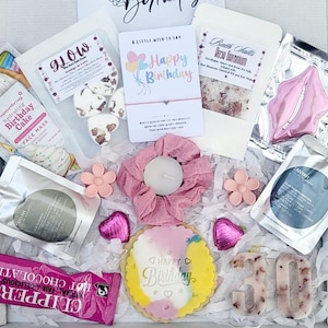 Personalized 30th Birthday Spa Gift Box: Pamper Hamper with Treats & Number Wax Melts