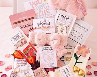 ULTIMATE HOME SPA set, Day at the spa gift box, Bride to be, Be my bridesmaid, Self Care Pamper hamper for her, Birthday package for women