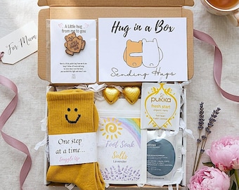 Hug in a Box | Pamper Hamper | Personalised | Self Care Gift | Birthday Treat Box | Gifts For Friends | Thinking of You | Get Well Soon
