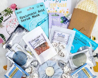 Lavender Blue Spa Gift Box for Her: New Job, Congratulations, Colleague Relaxation Pamper Hamper