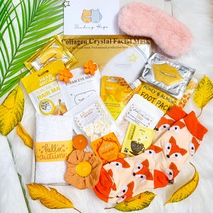 COSY FALL Self-care Spa Gift, Spa Care Package for Her, Autumn Birthday Gift, Trick or Treat, Autumn Pamper Hamper, Autumn Self-care Hamper