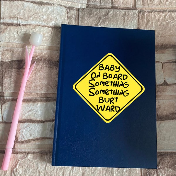 Baby On Board Something Something Burt Ward Notebook | Simpsons Fan | Novelty Notebook | BSharps