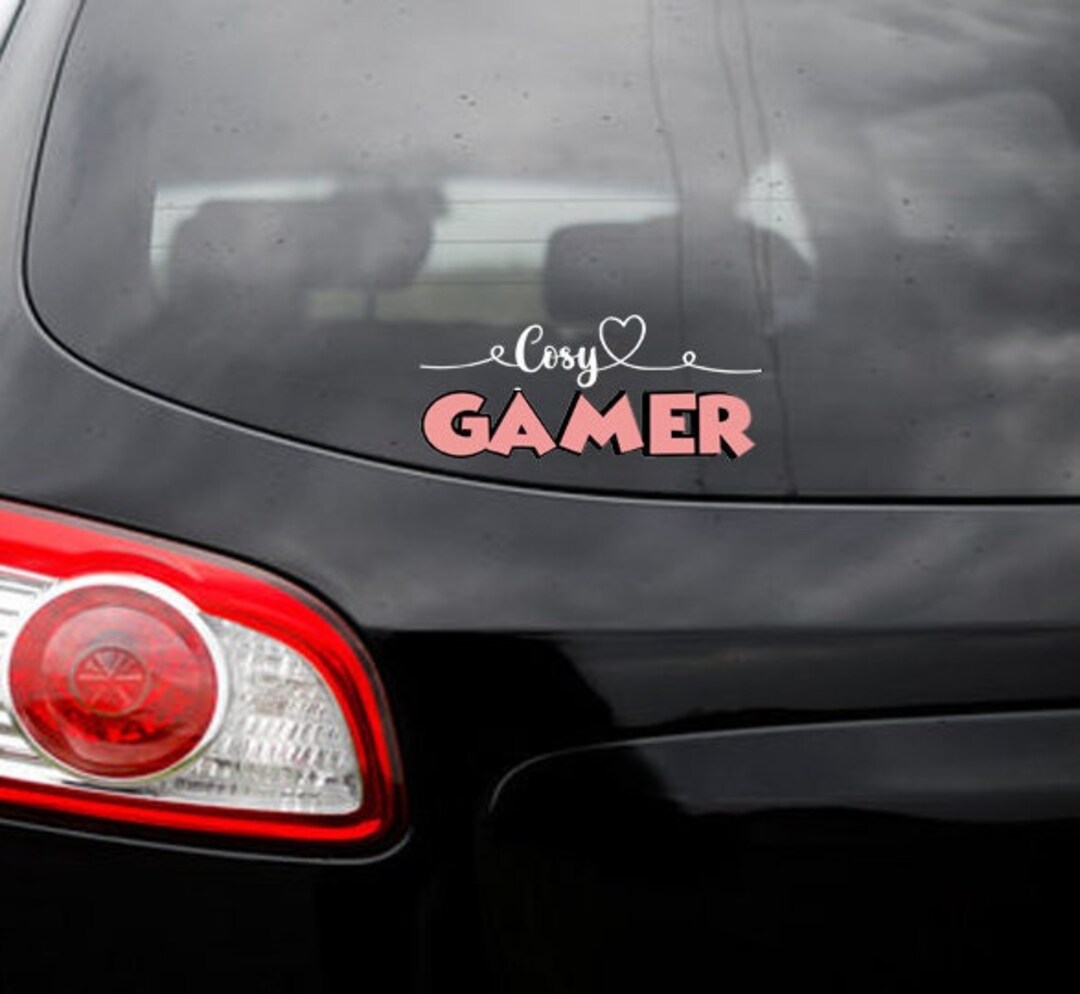 Cosy Gamer Minimalist Car Decal | Gamer | Streamer | Xbox | Playstation ...