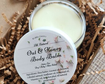 Oat & Honey Body Balm.Head to Toe Body Cream.Moisturizing.Body Care.6oz)
