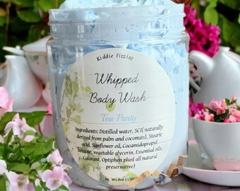 Tea Party Whipped Body Soap: Foaming Bath Butter (8oz)