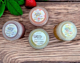 Lip Sugar Scrub.Fruity Smoothie.All Natural.Made with Real Fruit .Gentle Exfoliation