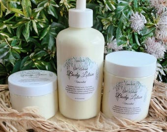 All Natural Hydrating Body Lotion: Multiple Scents (6oz 8oz 12oz)