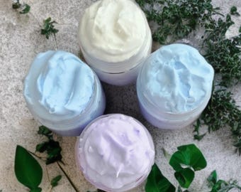 Whipped Body Soap Samples: Foaming Bath Butter for Soft Skin (2oz)