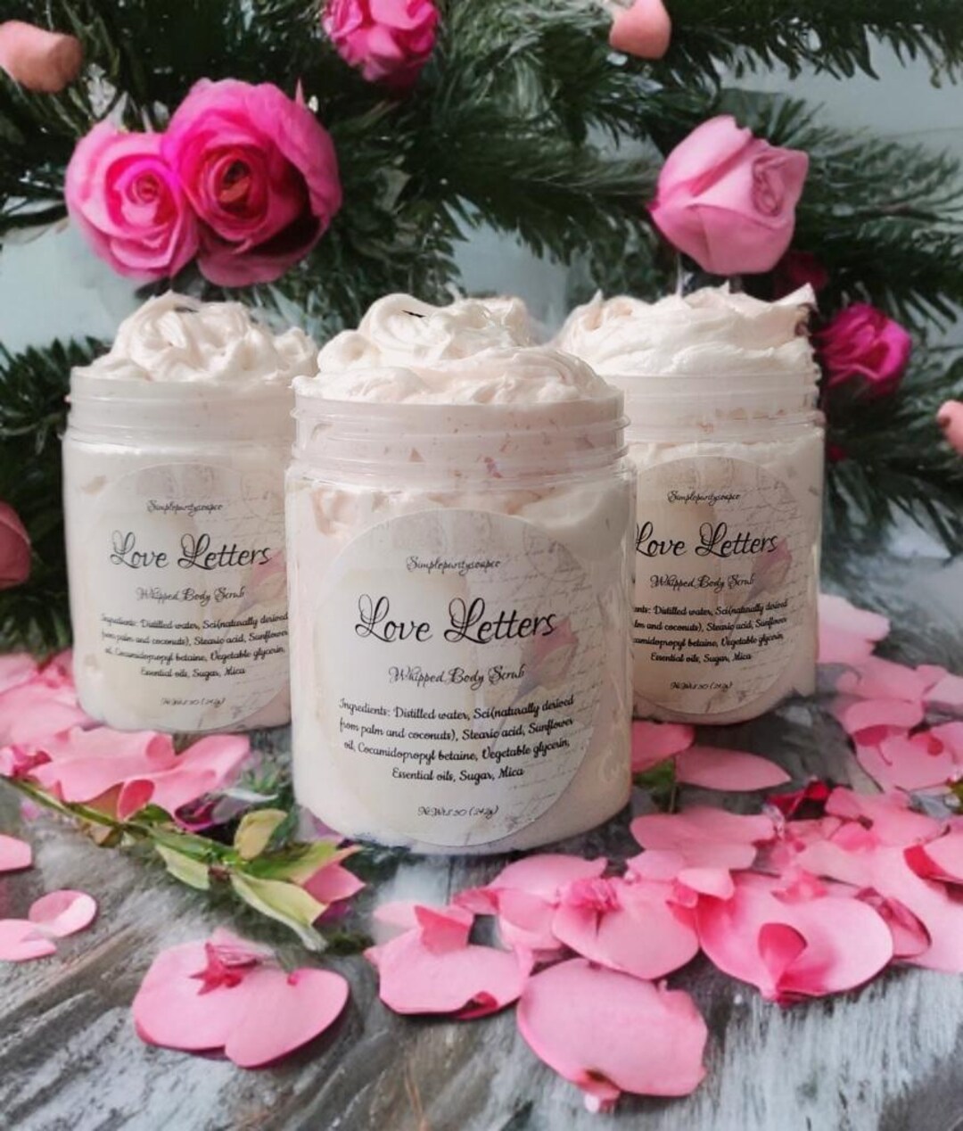 Love Letters Whipped Body Scrub | Foaming Bath Butter | Shaving Cream ...