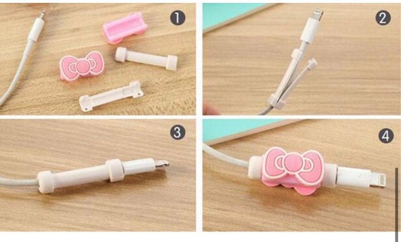 Charging Cable Protector in Various Cartoon Styles 
