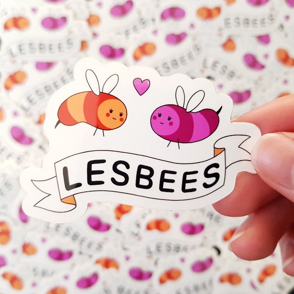 Pride Sticker Lesbees Lesbische Bienen