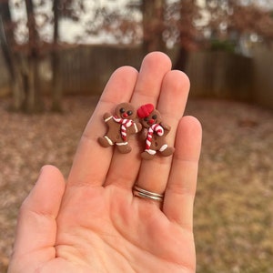 Gingerbread Man Earrings, Christmas Earrings, Gingerbread woman Earrings, Girl Gift Earrings, Cookie Earrings, Gingerbread House
