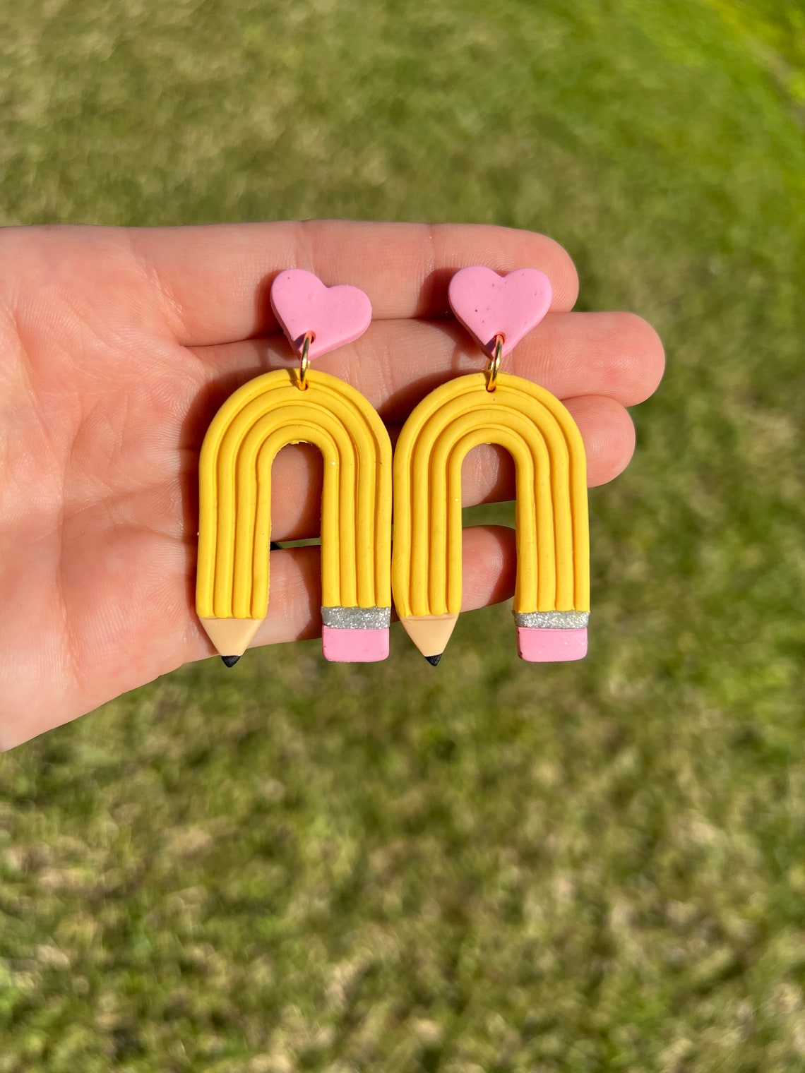 Pencil Earrings / Teacher Earrings / Polymer Clay Pencil Etsy