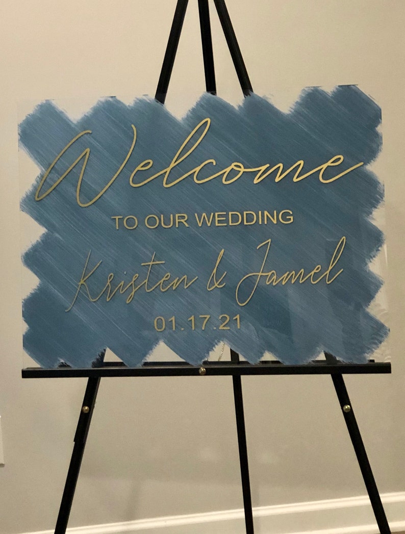 Custom Acrylic Wedding Sign 18x24 Wedding Acrylic Etsy