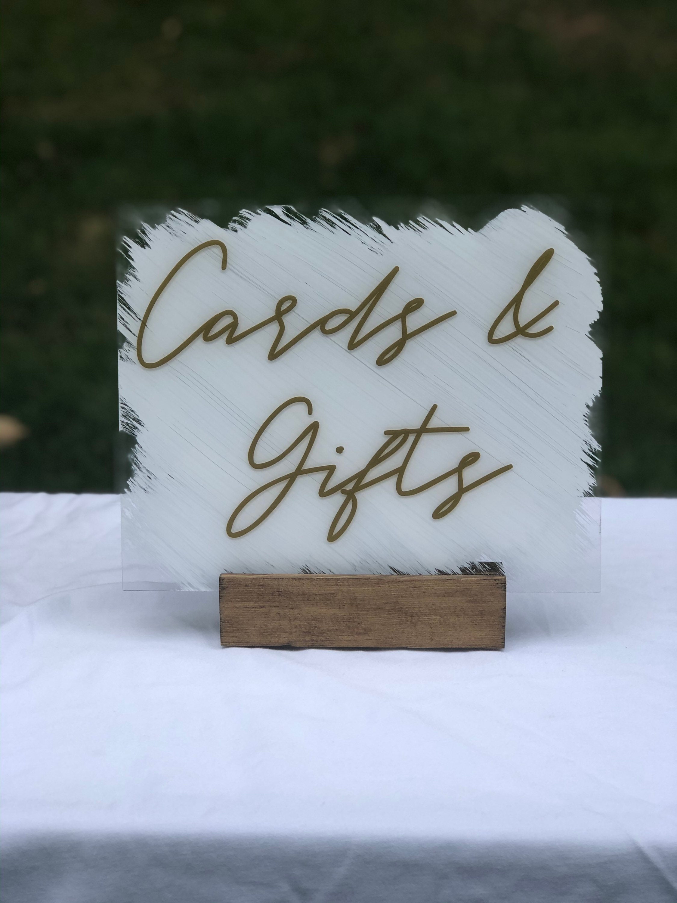 Custom Cards & Gifts Wedding Sign Wedding Acrylic Sign Etsy