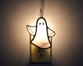 Stained Glass Spooky Ghost Suncatcher/Nightlight/Ornament