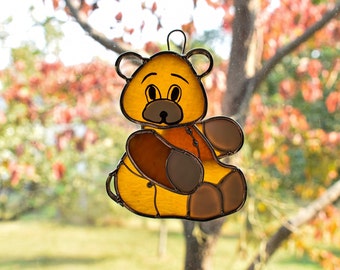 Teddy Bear Suncatcher / Nightlight / Ornament