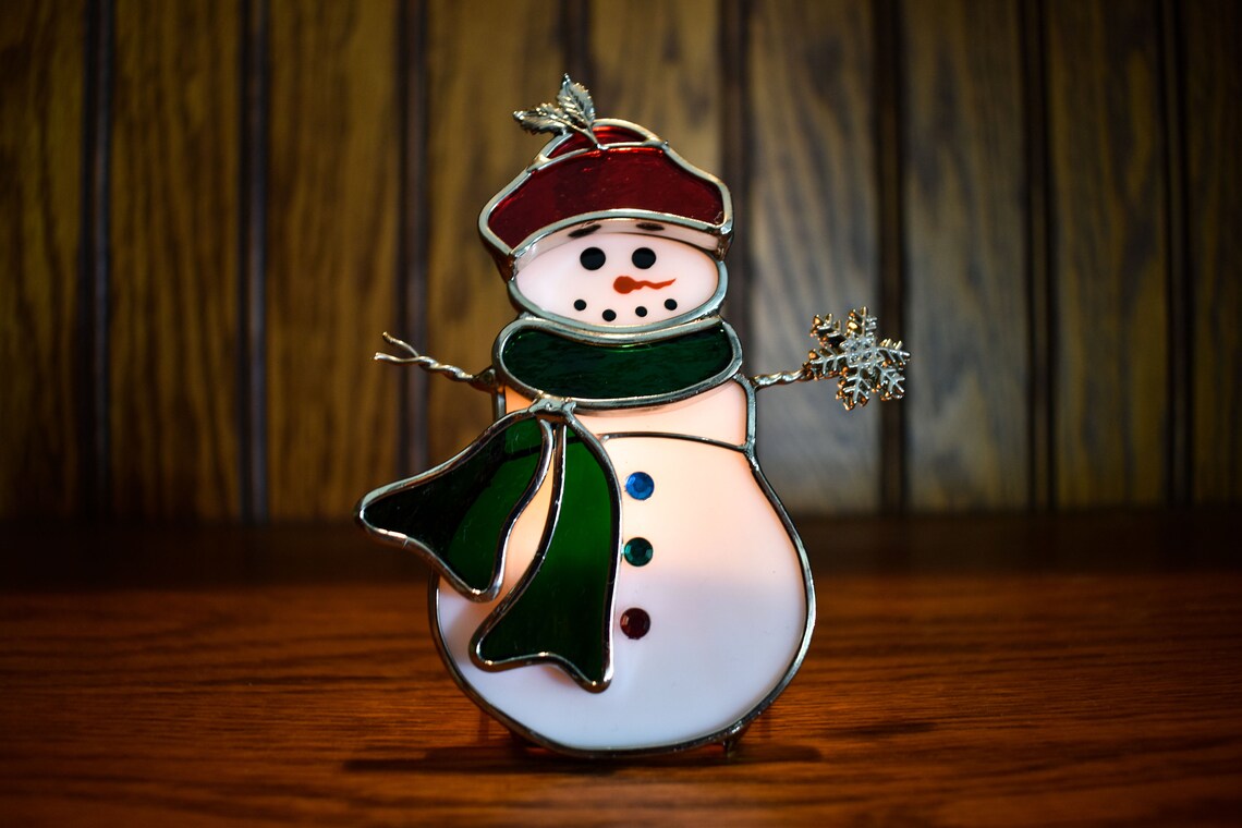 Bougeoir Richard Glasser Père Noël Et Bonhomme De Neige (neuf Avec étiquette)