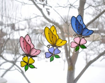 Butterfly with Flower Suncatcher/NIghtlight/Ornament