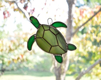 Turtle Suncatcher | Etsy
