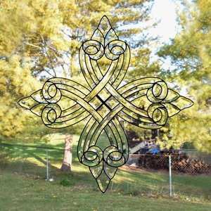 Beveled Glass with 4 Points