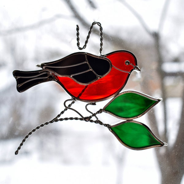Scarlet Tanager Suncatcher/Ornament