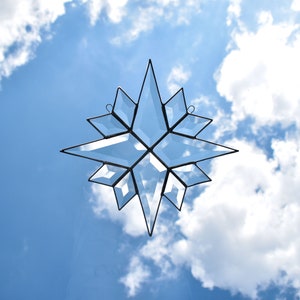 Crystal Star Bevel Suncatcher
