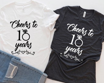 10 year anniversary t shirts